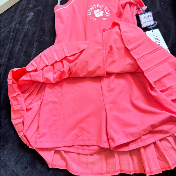Limited Too Neon Pink Spaghetti-Strap Summer Dress - Picture 2 of 5